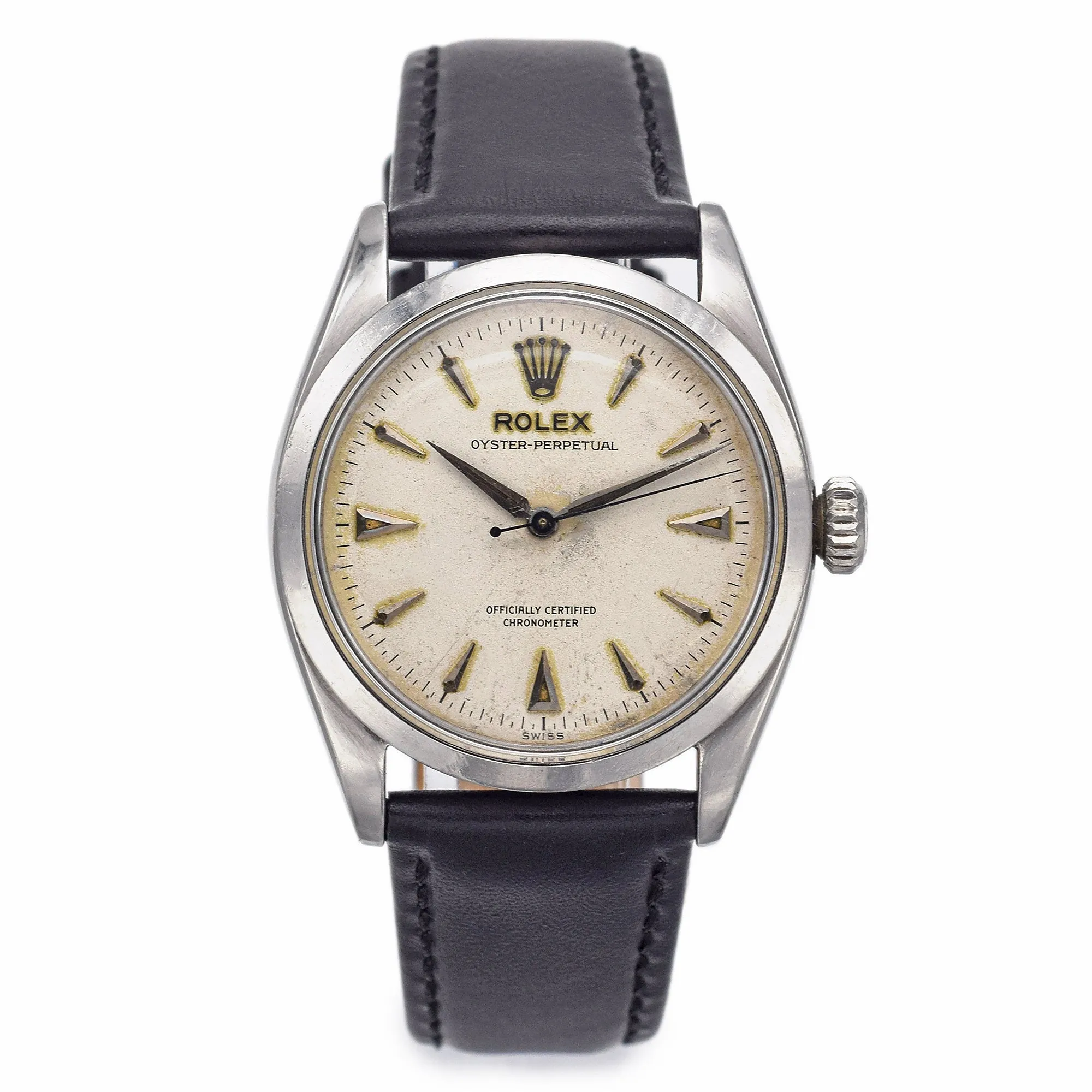 1955 Rolex Oyster Perpetual Bubbleback Automatic Men's Watch 34 mm Ref. 6284