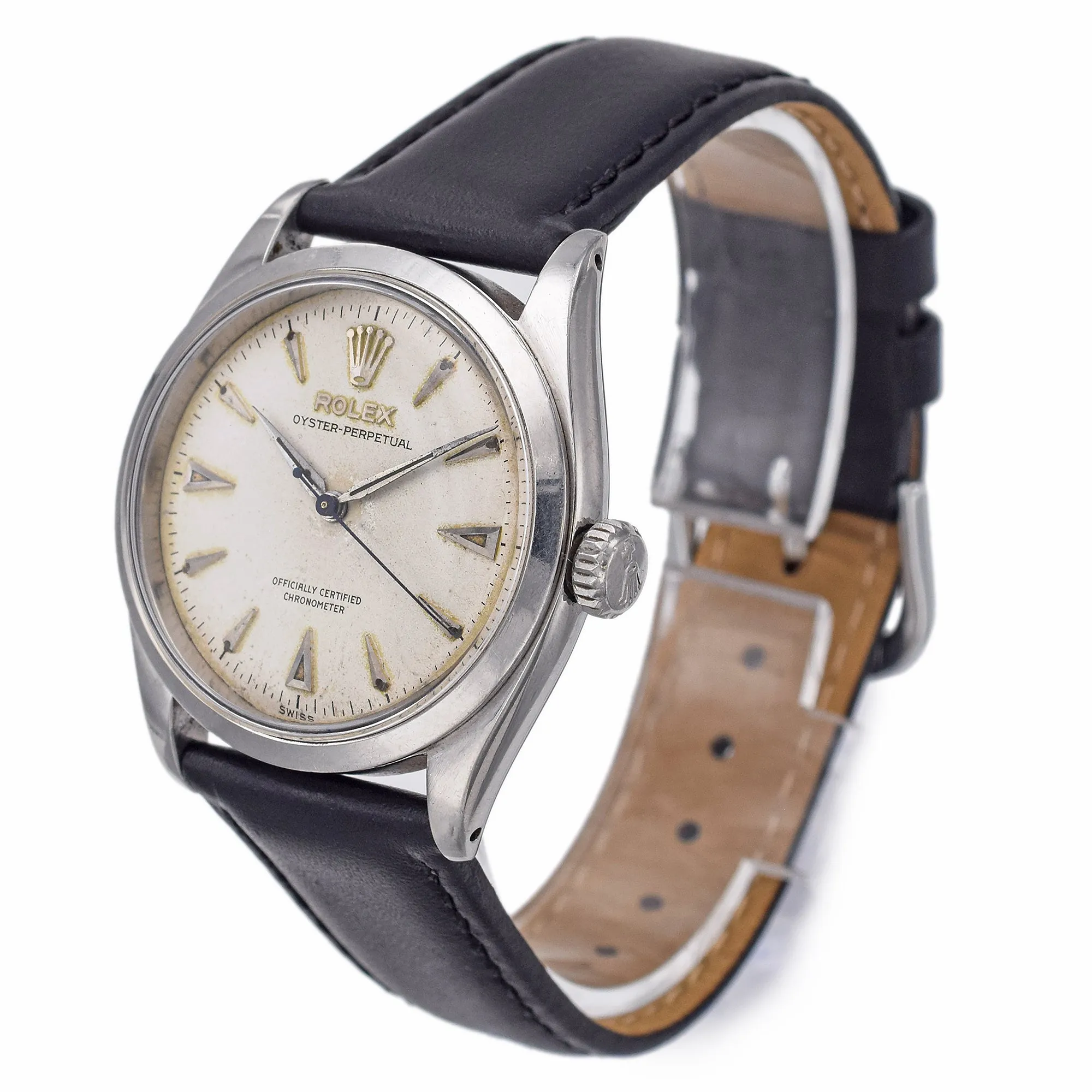 1955 Rolex Oyster Perpetual Bubbleback Automatic Men's Watch 34 mm Ref. 6284