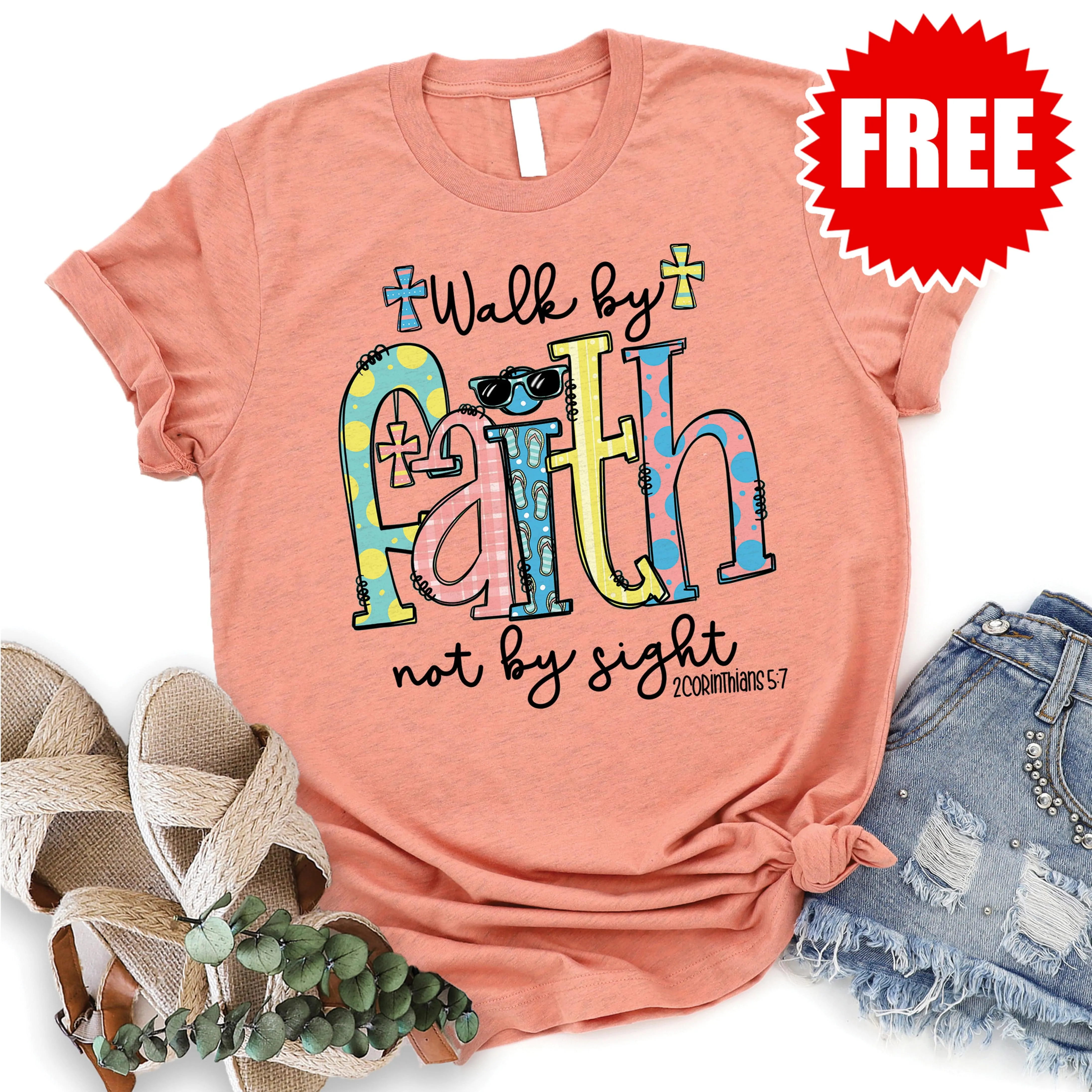 2 Corinthians 5:7 Tee - F