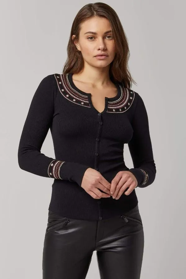 Alp N Rock Leia Henley - Black