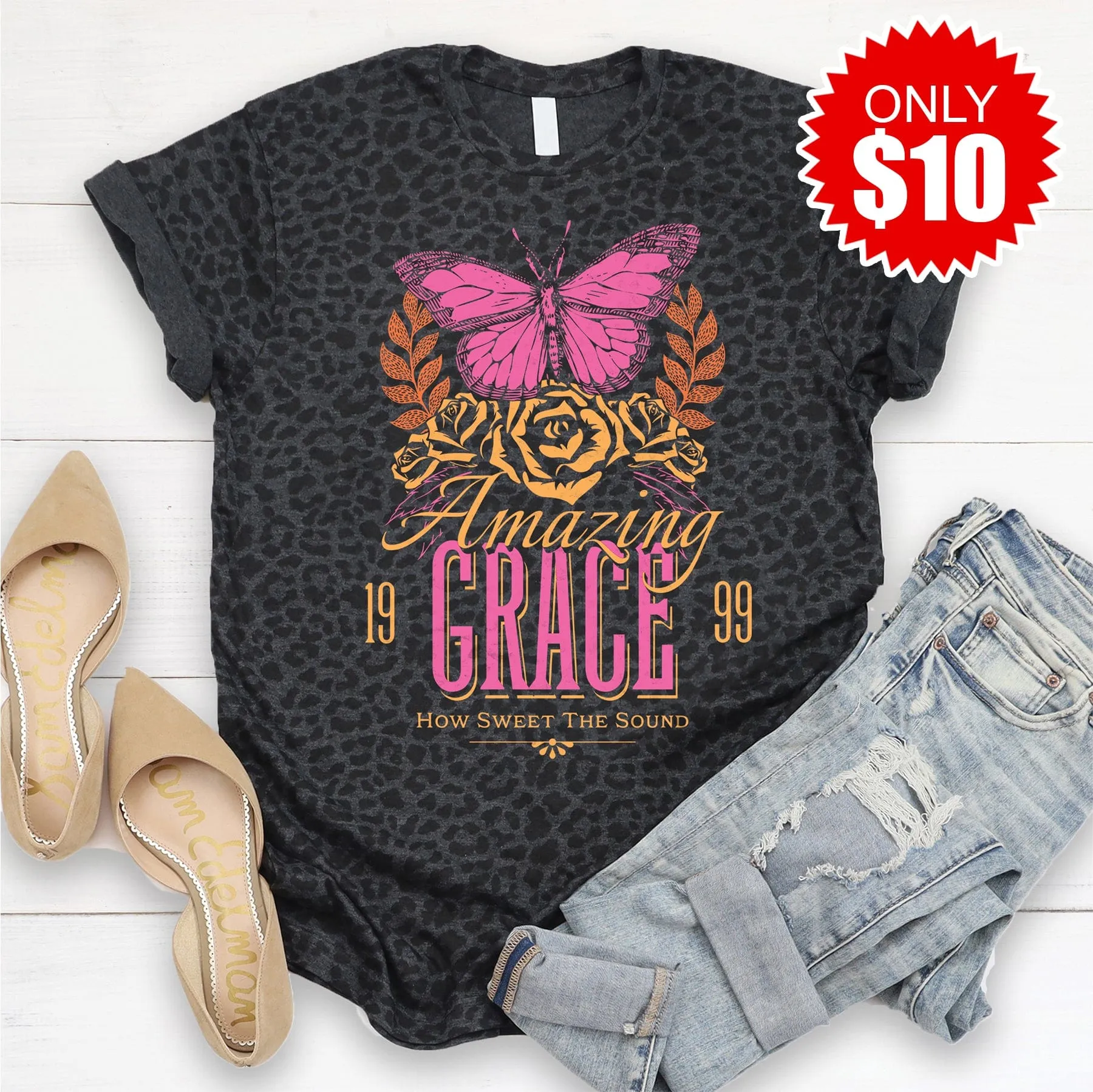 Amazing Grace Butterfly Tee - 10