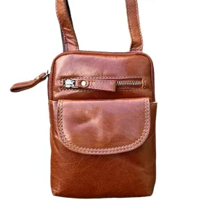 Ashwood Leather Crossbody Bag Honey