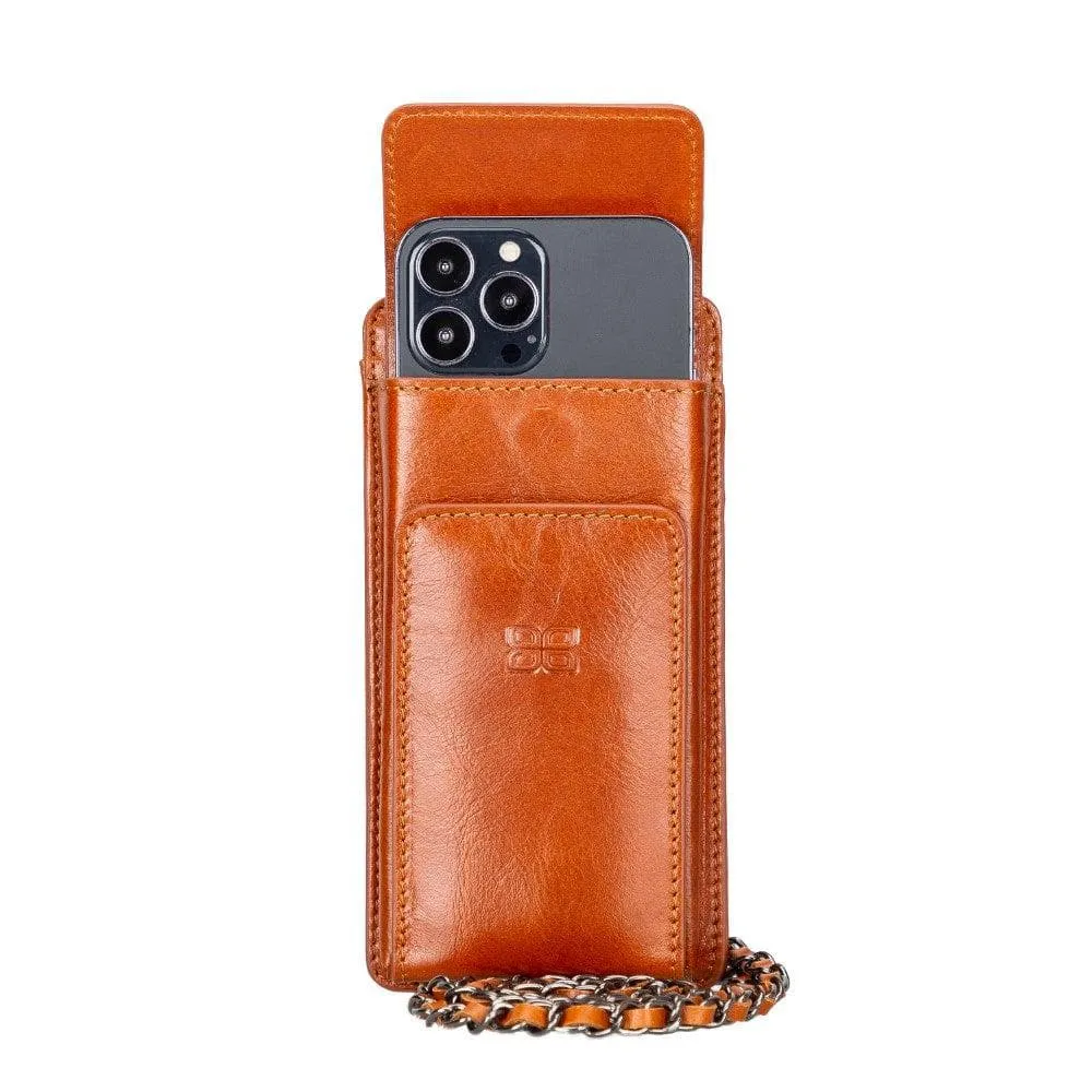 Avjin Crossbody Leather Bag Compatible with Phones up to 6.9"