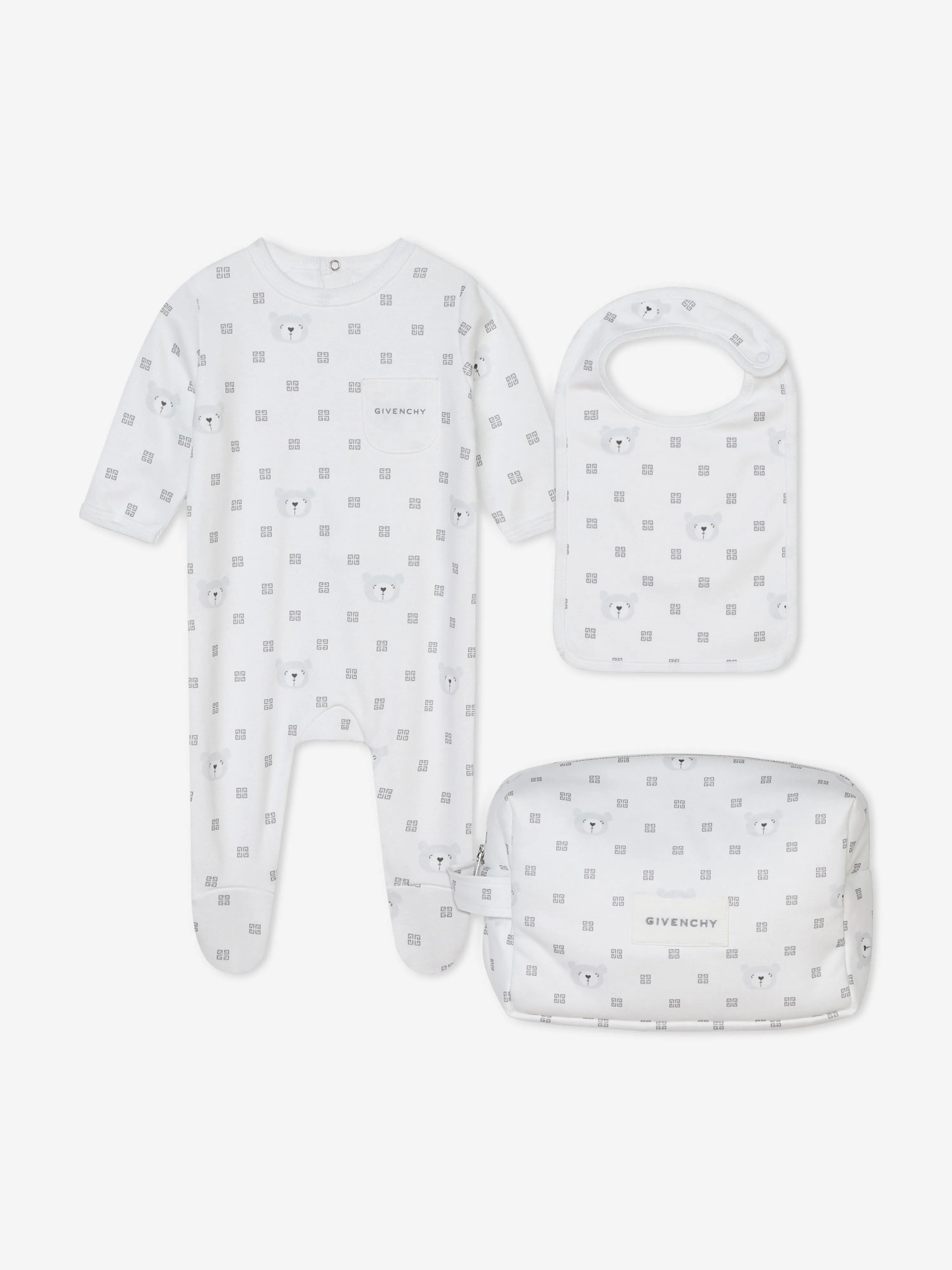 Baby 3 Piece Gift Set in White