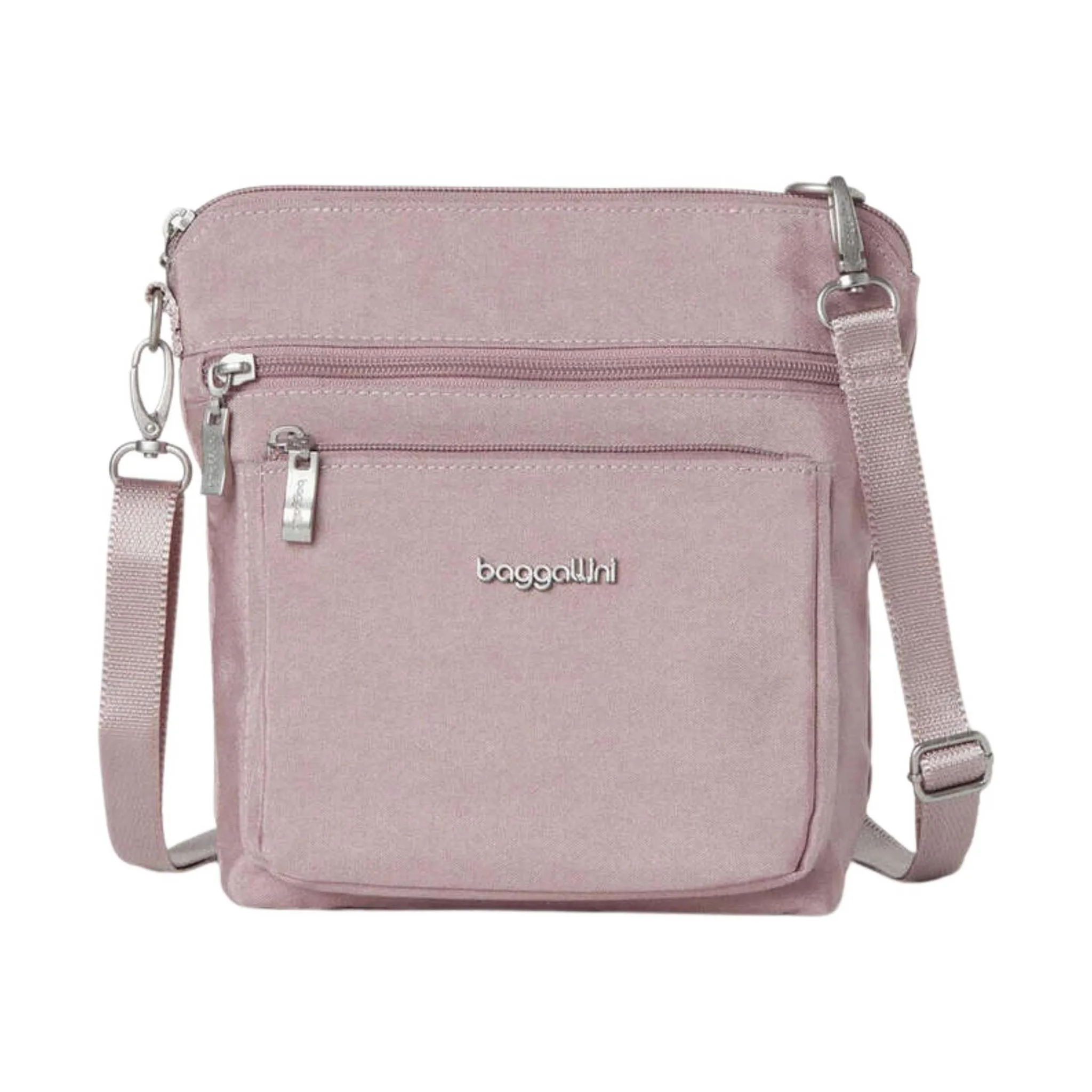 Baggallini Women's Modern Pocket CrossBody - Blush Shimmer