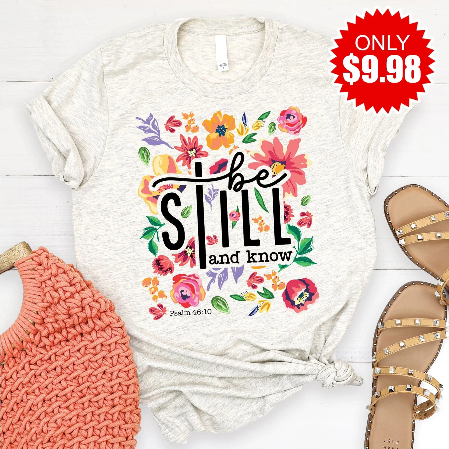 Be Still Floral Tee - 9