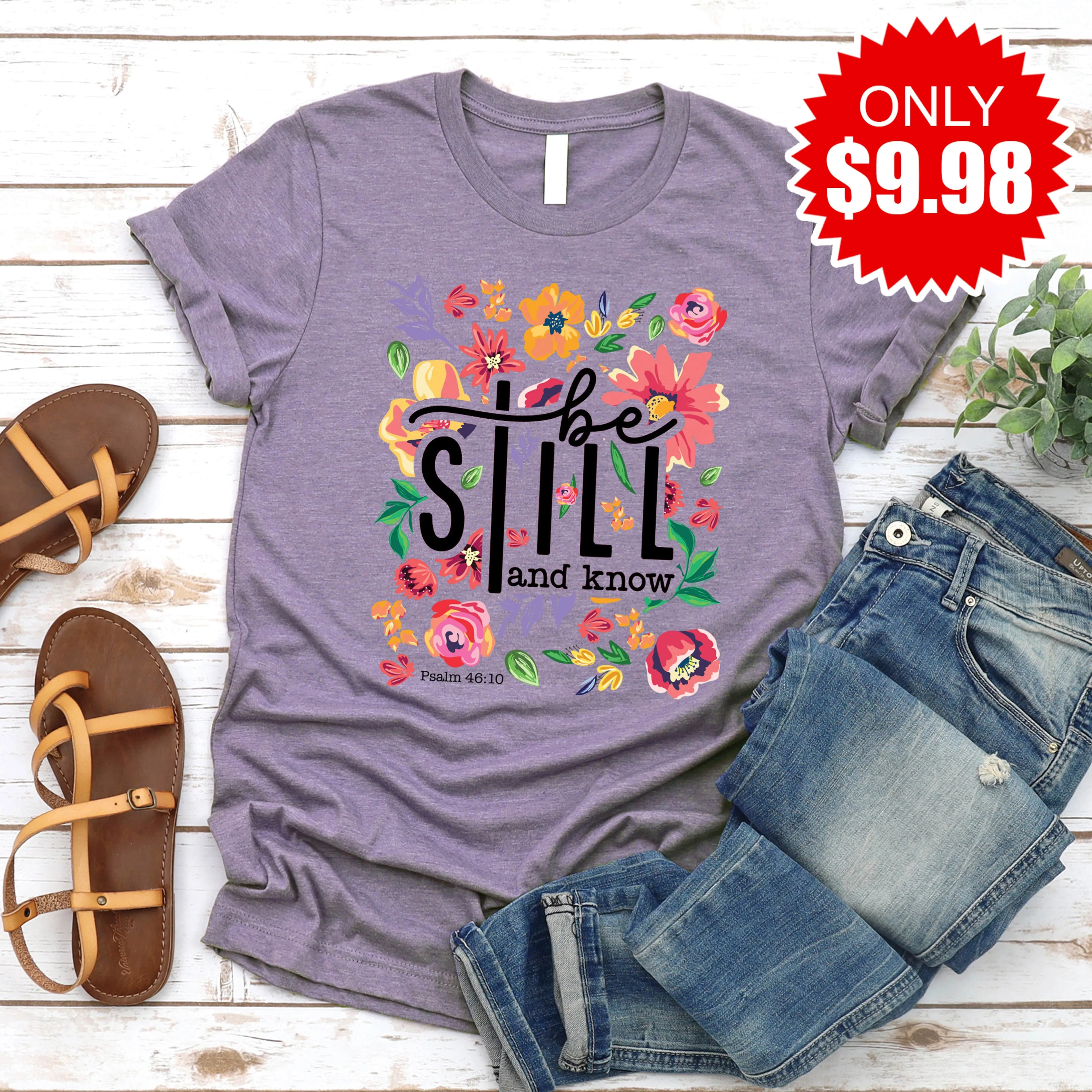 Be Still Floral Tee - 9