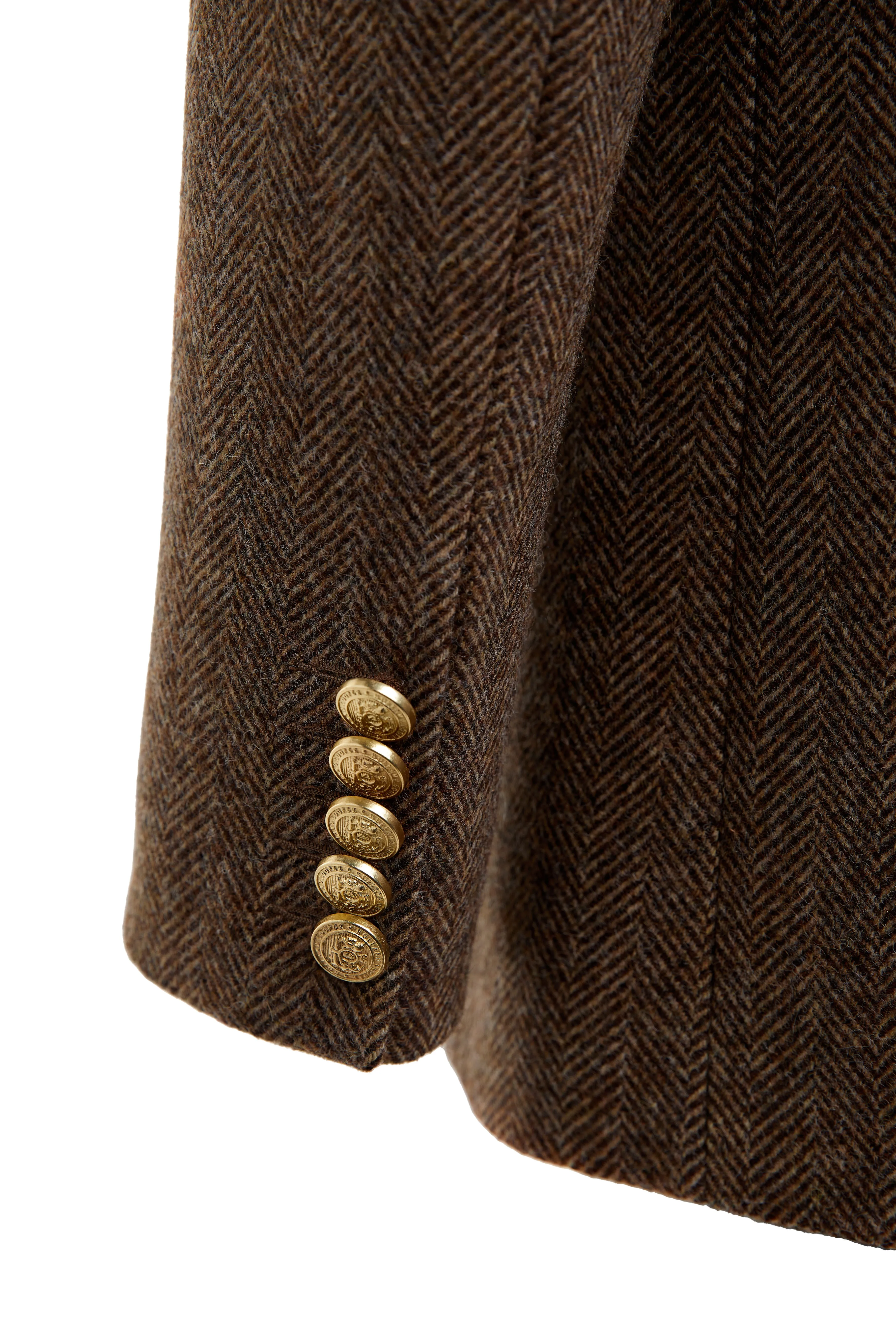 Belgravia Blazer (Large Scale Brown Herringbone)