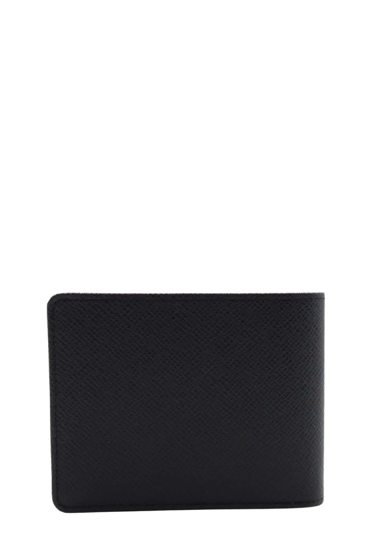 Bifold Wallet Taiga Leather Black