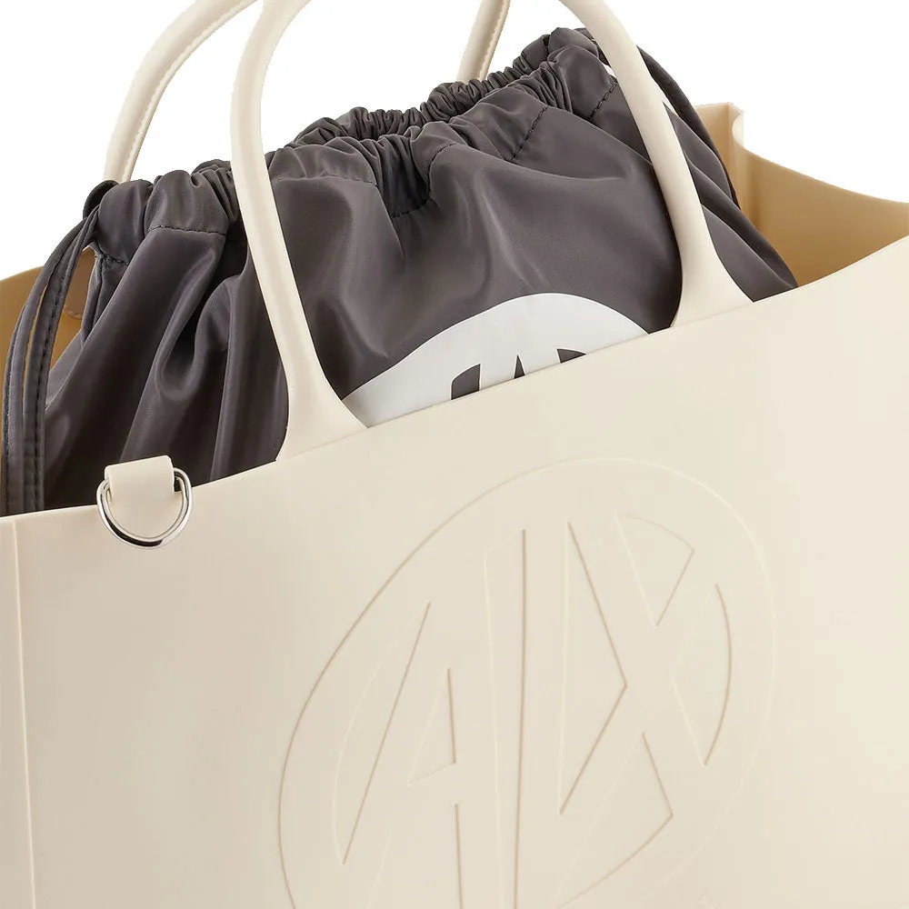 Borsa Donna a Mano con Tracolla ARMANI EXCHANGE Colore Off White