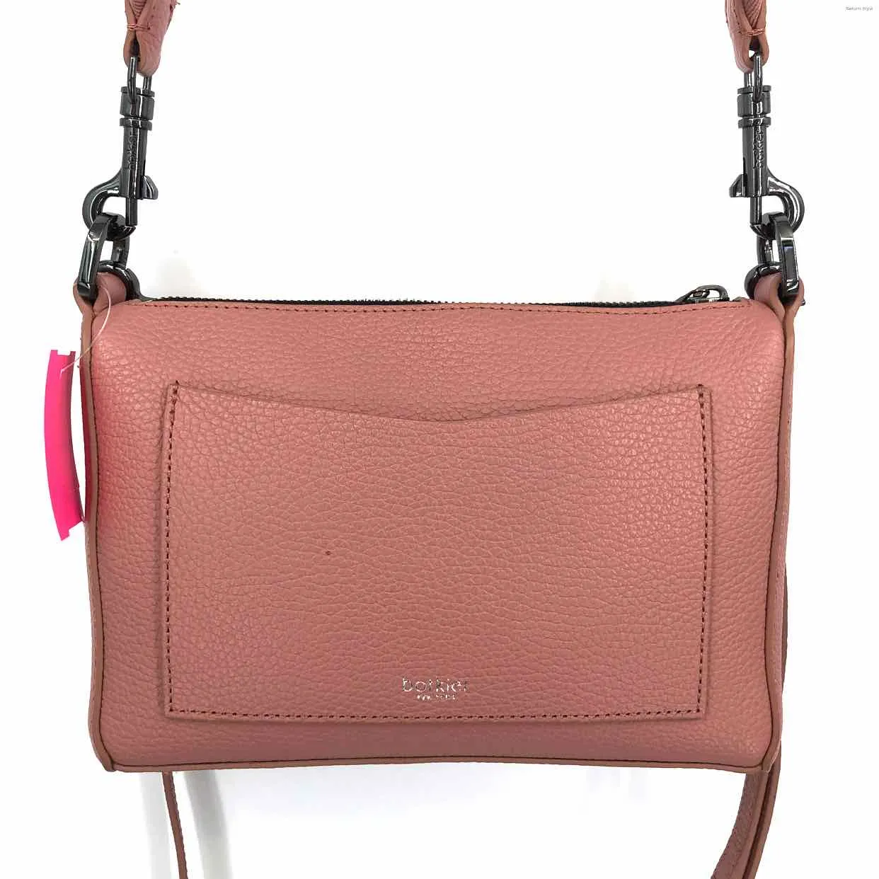 BOTKIER Blush Pebbled Leather Pre Loved Crossbody Purse