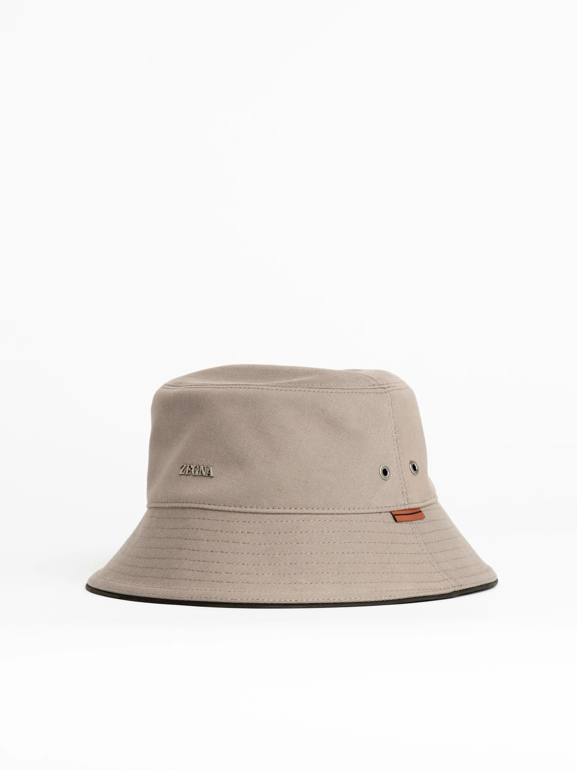 Brown Cotton-Wool Bucket Hat