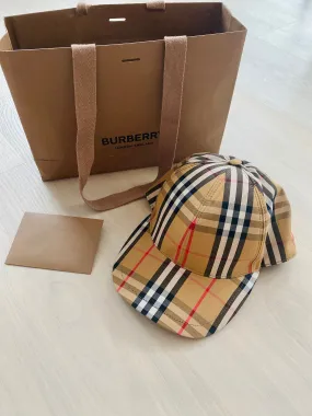 Burberry check hat