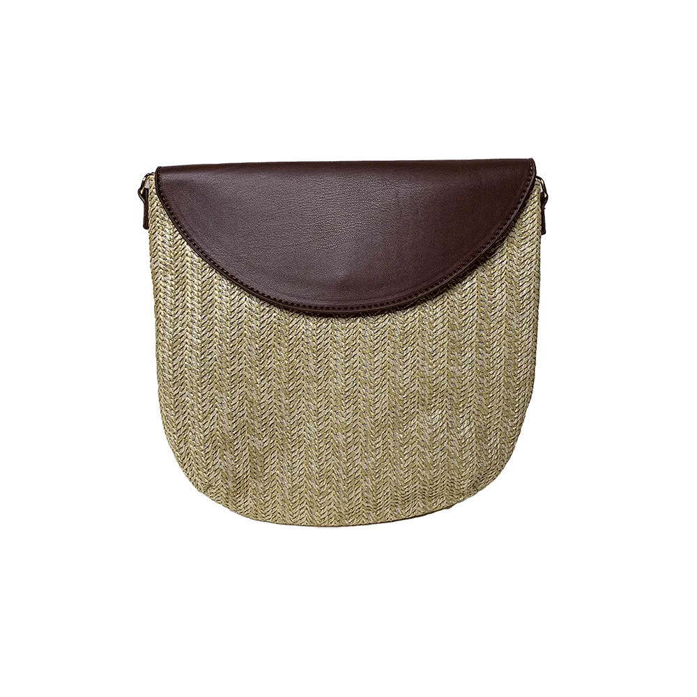 Camilla Crossbody Raffia Bag