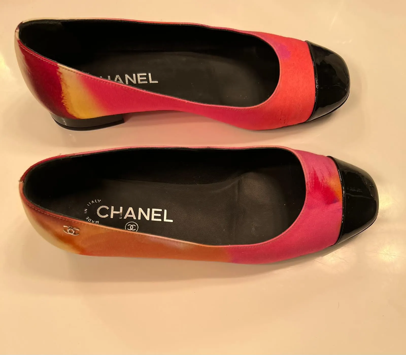 Chanel 15P 2015 Spring Water Color Flats EU 38C US 8.5 Wide