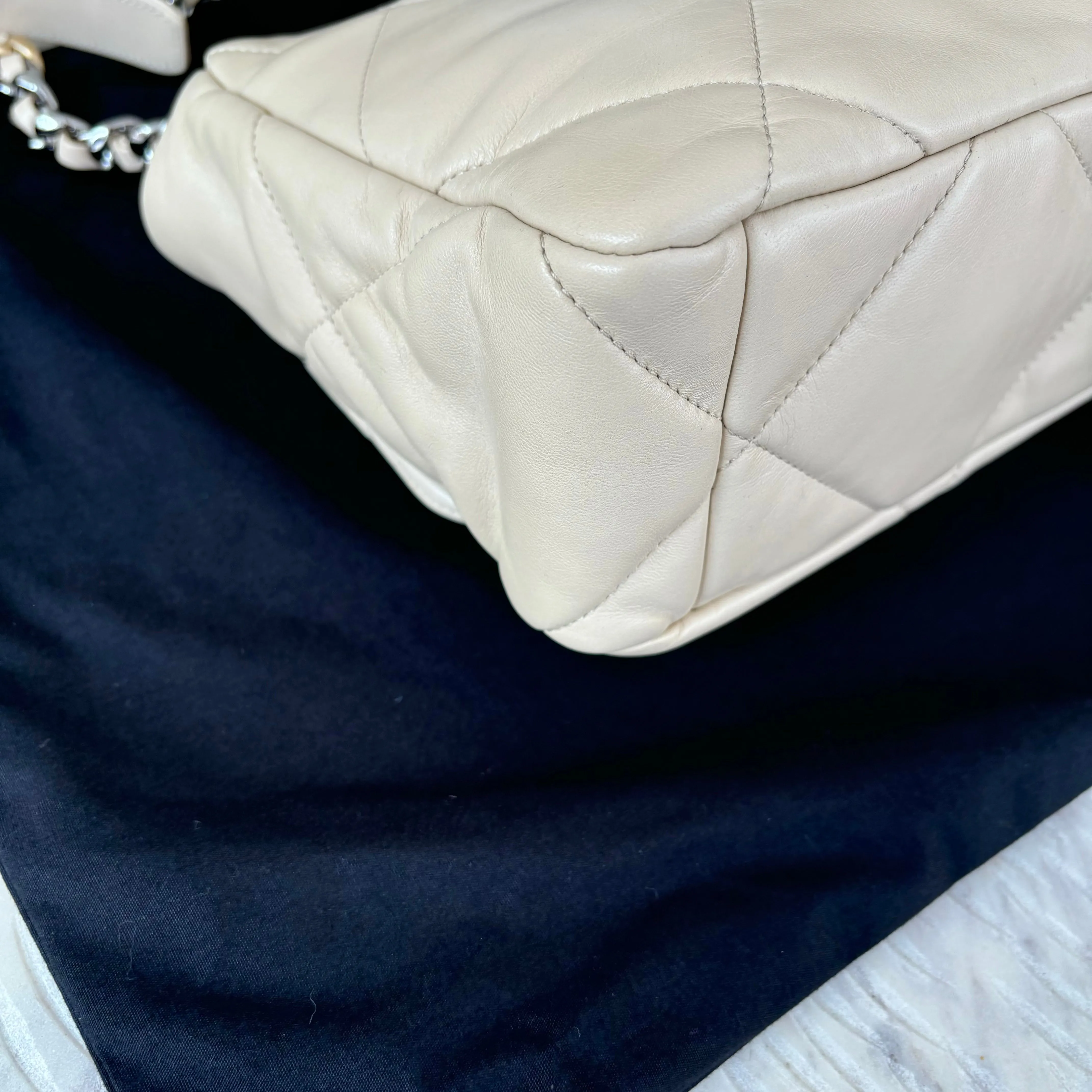 Chanel 19 Large Beige Clair Bag