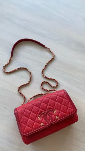 Chanel filigree bag