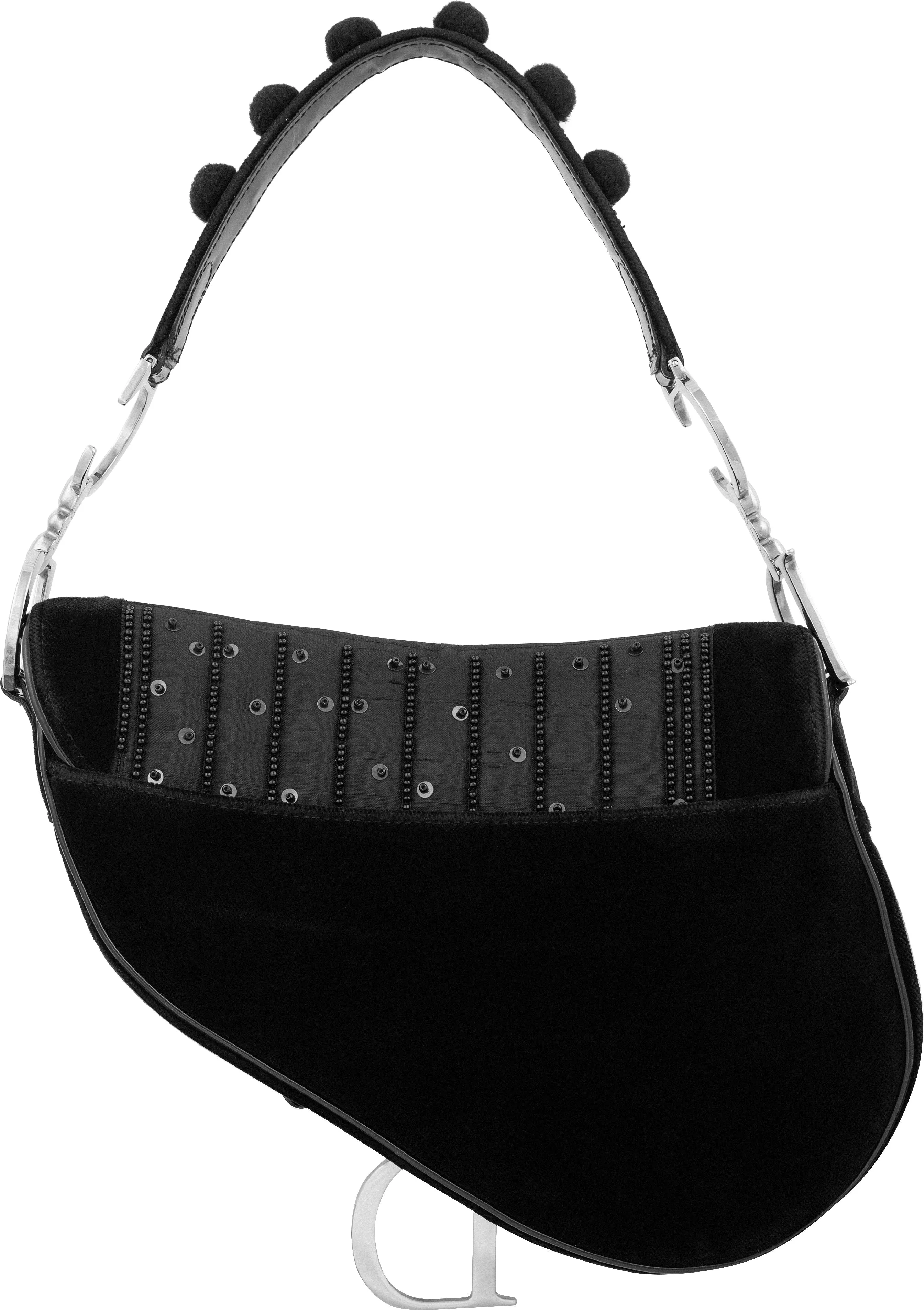 Christian Dior Fall 2002 Black Limited Edition Saddle Bag