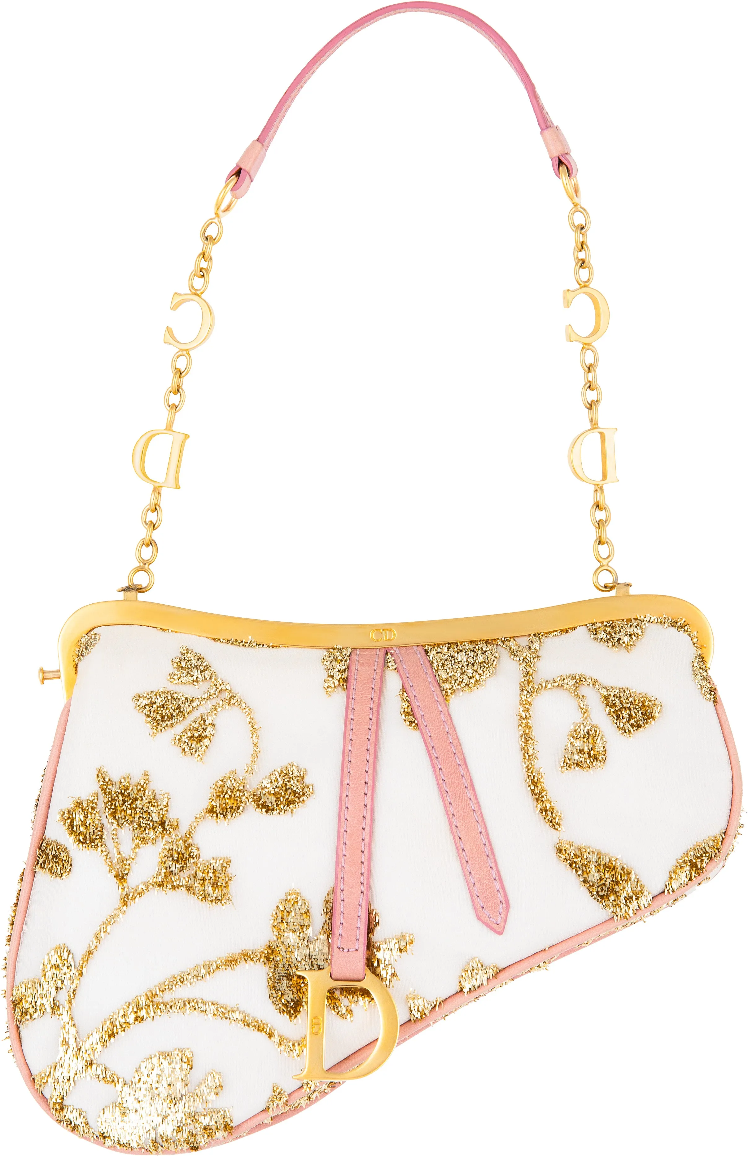 Christian Dior Limited Edition Embellished Saddle Bag