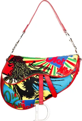 Christian Dior Rasta Mania Limited Edition Saddle Bag