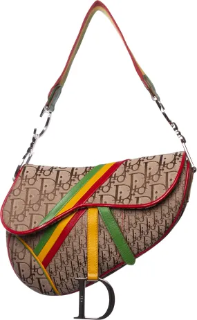 Christian Dior Rasta Saddle Bag