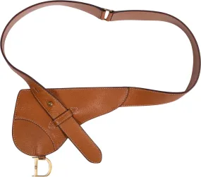 Christian Dior Tan Leather Saddle Waist Bag