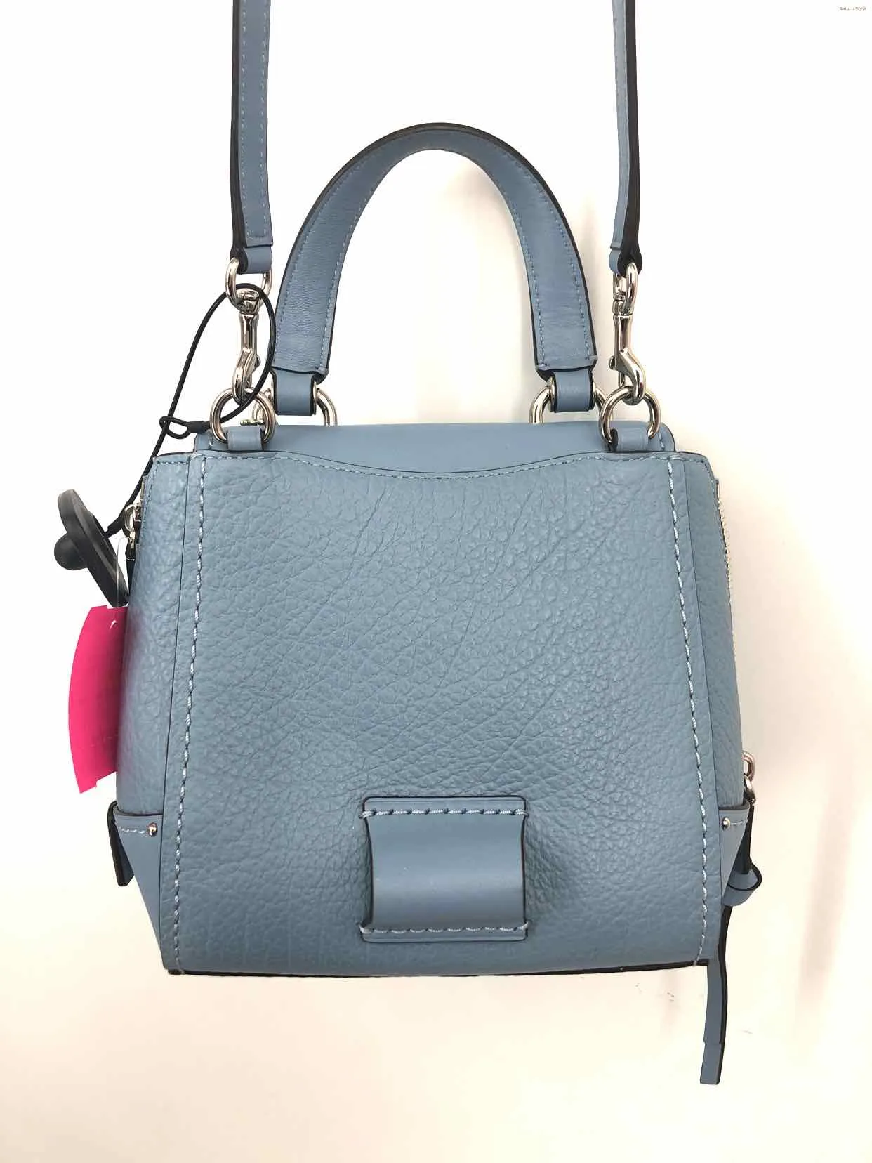 COACH Lt Blue Silvertone Leather Has tag! Crossbody Purse