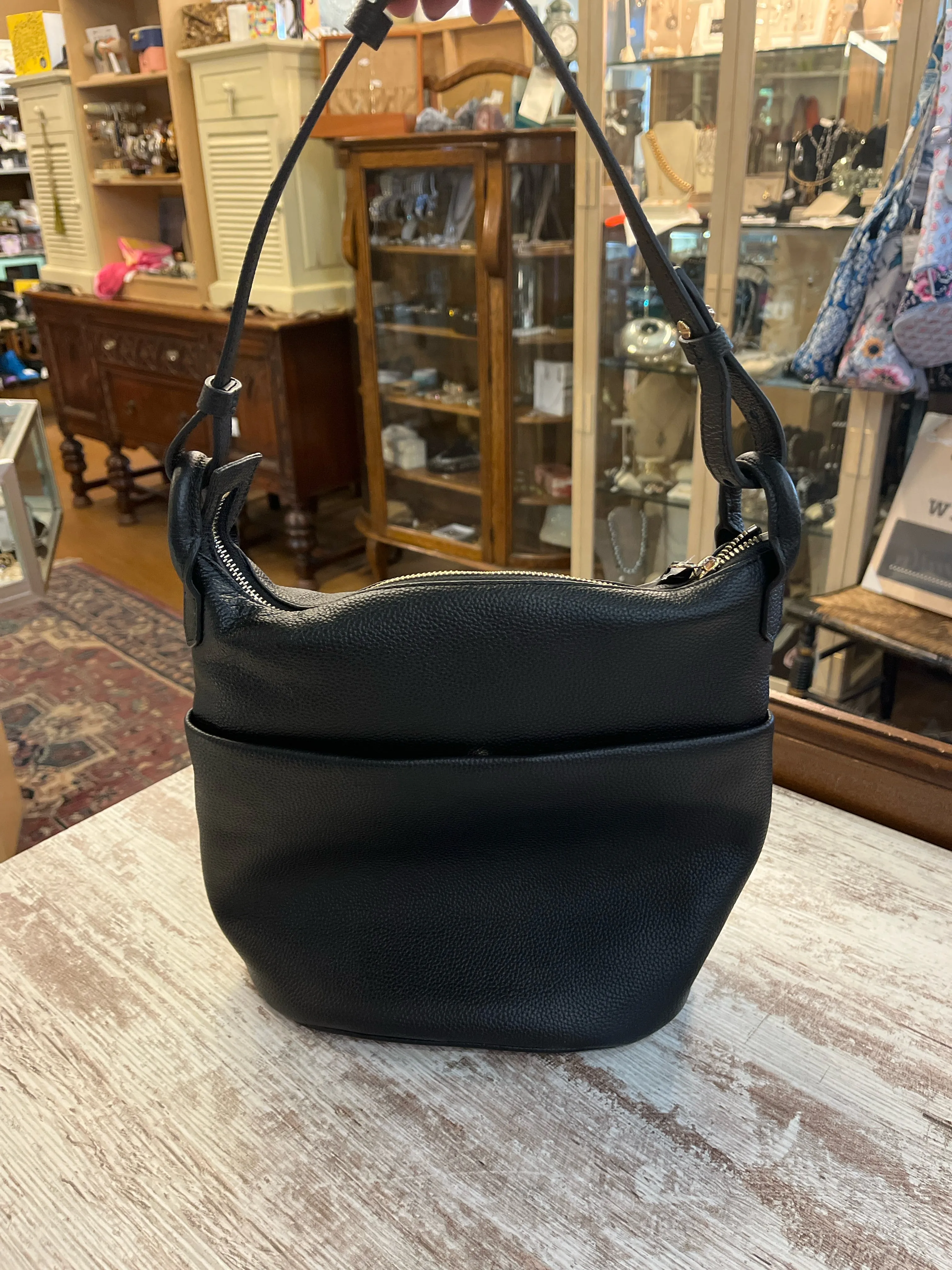 Cole Haas Soft Leather Bucket Handbag