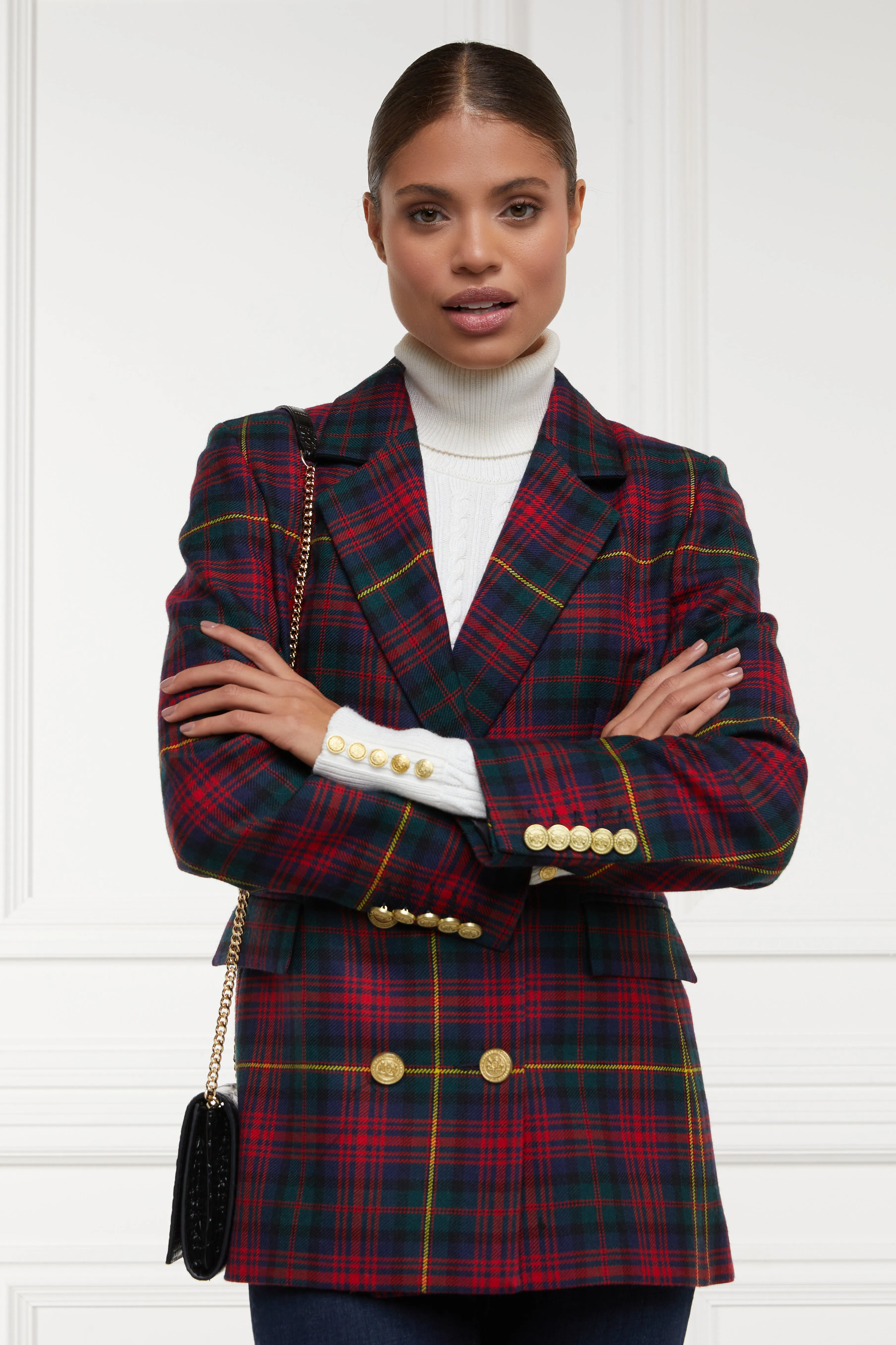 Double Breasted Blazer (Logan Tartan)