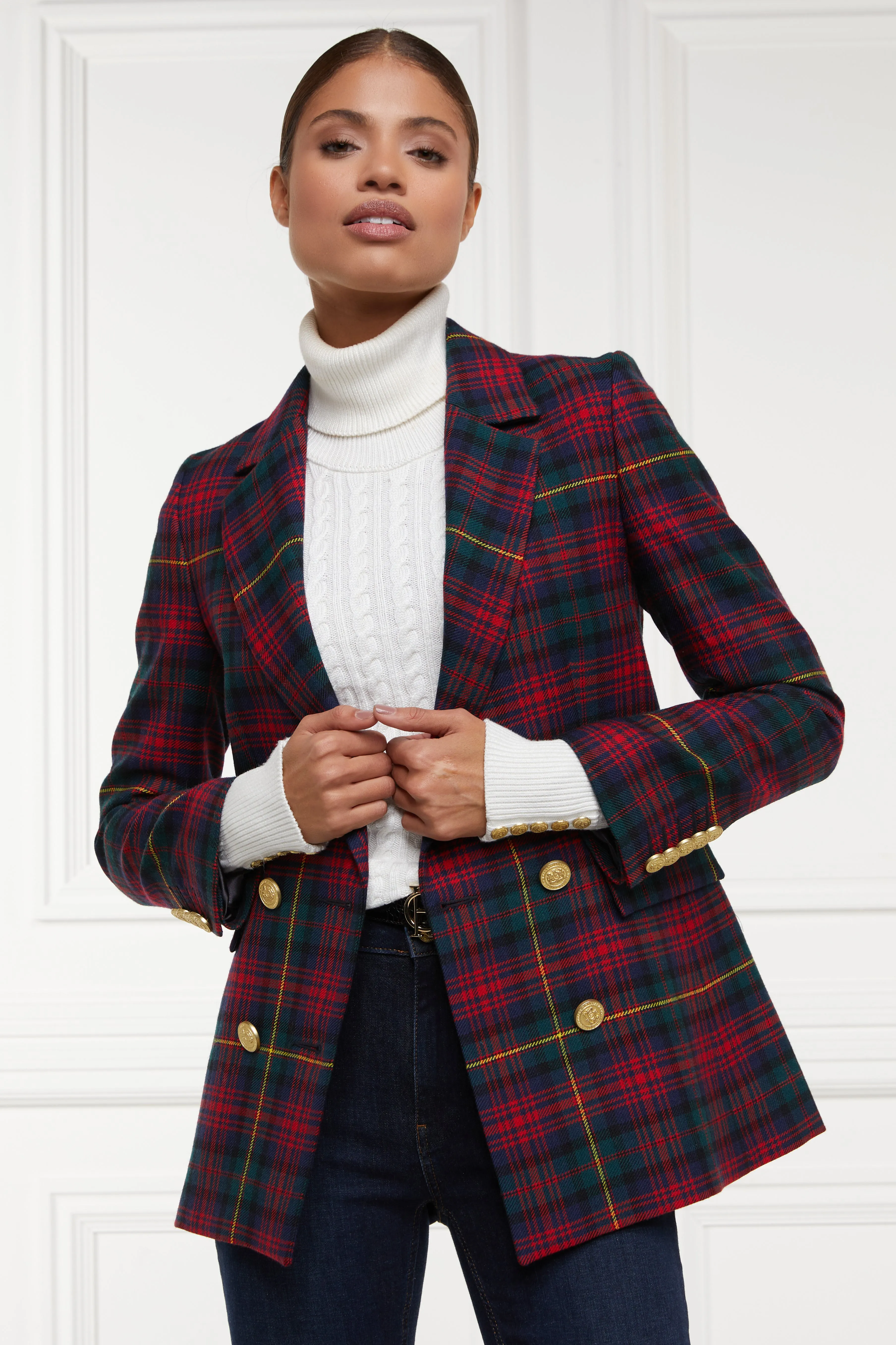 Double Breasted Blazer (Logan Tartan)