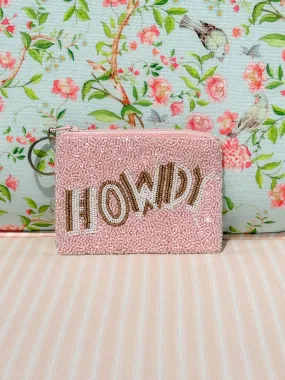 Glamfox - Pink Howdy Beaded Coin Purse