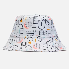 Golf 90's Unisex Bucket Hat White O/S