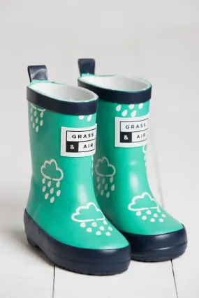 GRASS & AIR - Infant Colour Changing Wellies Green