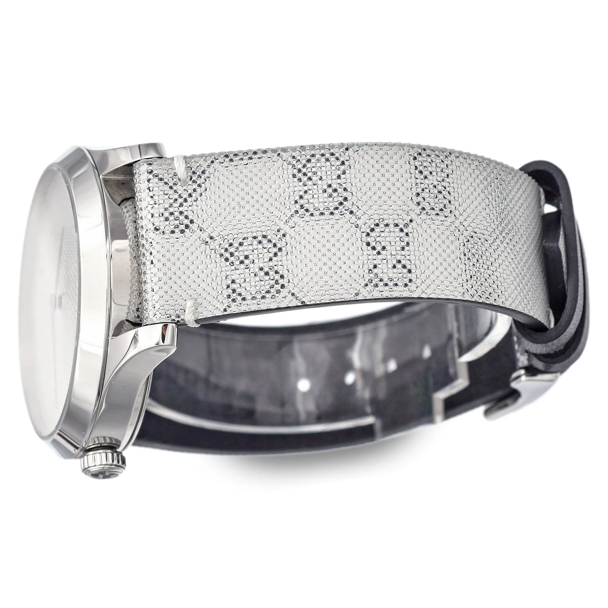 Gucci G-Timeless 126.4 GG Motif Hologram Dial Quartz Unisex Watch   Case