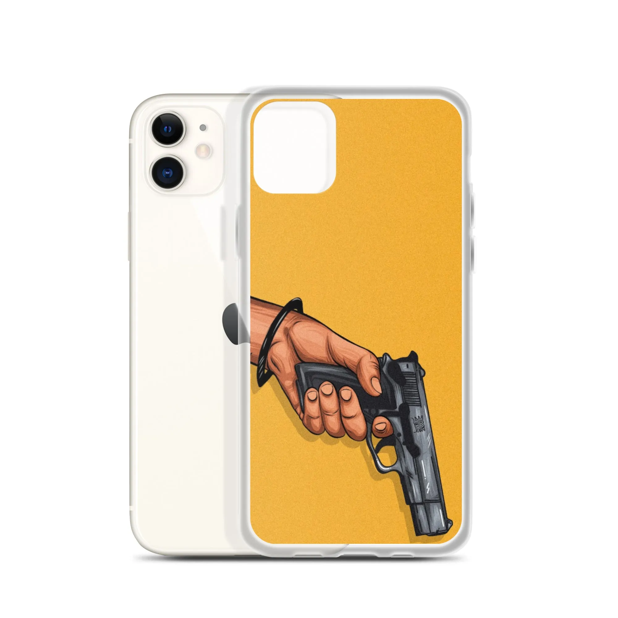 Hand with Gun iPhone Case