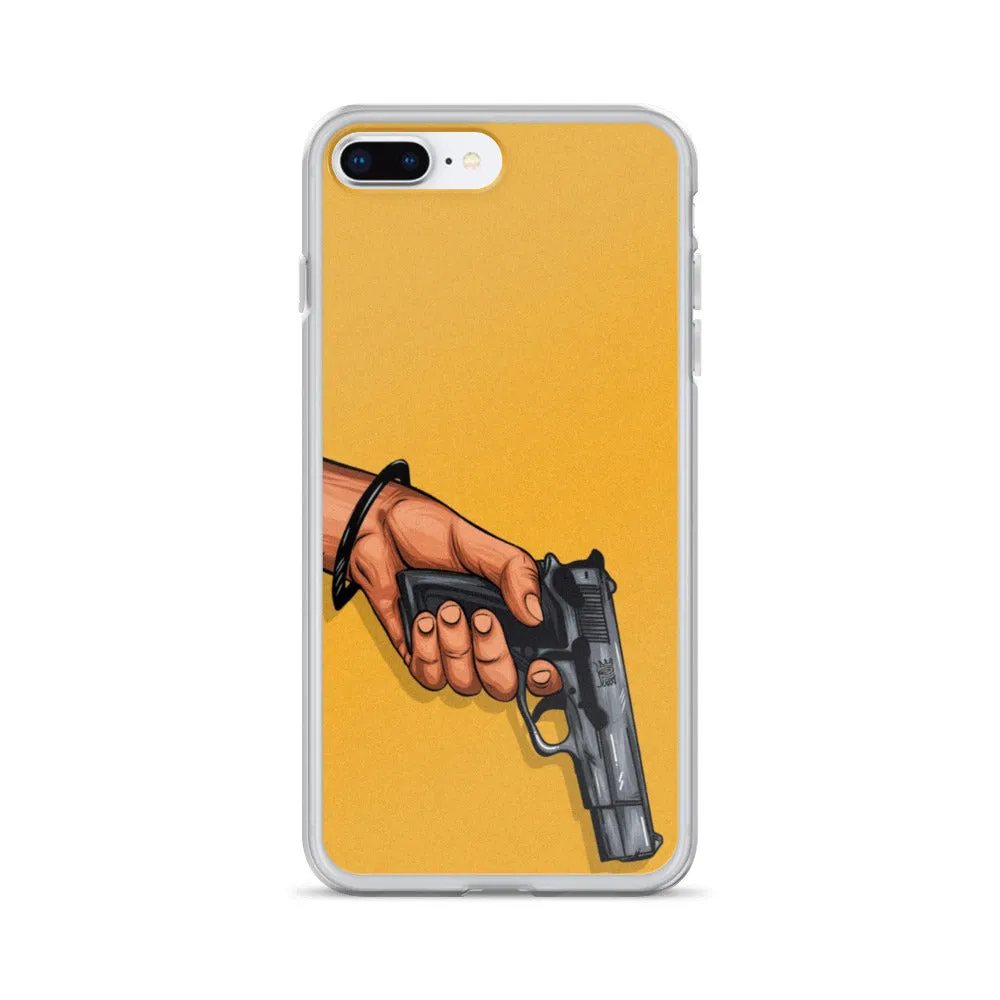 Hand with Gun iPhone Case