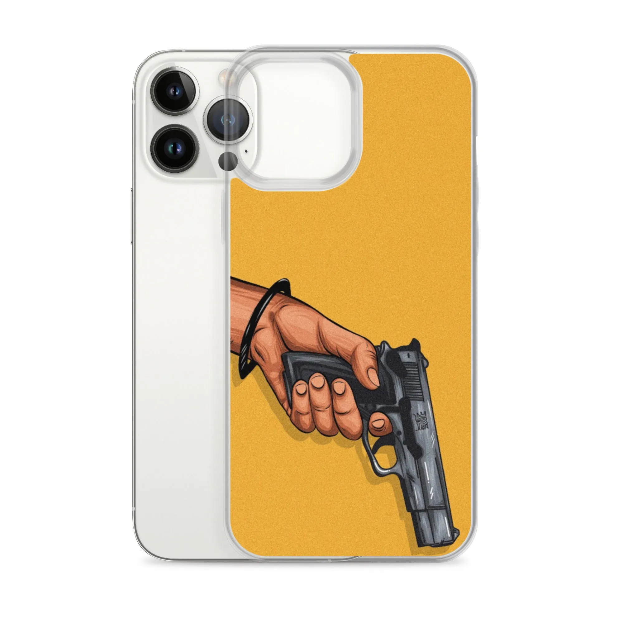 Hand with Gun iPhone Case