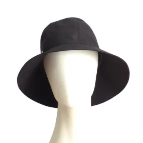 HERMES- Black Calvi Bucket Hat, Size 58