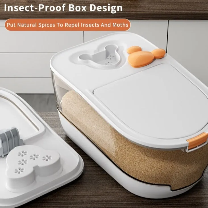 Insect & Moisture Proof Rice Storage Box With Scoop