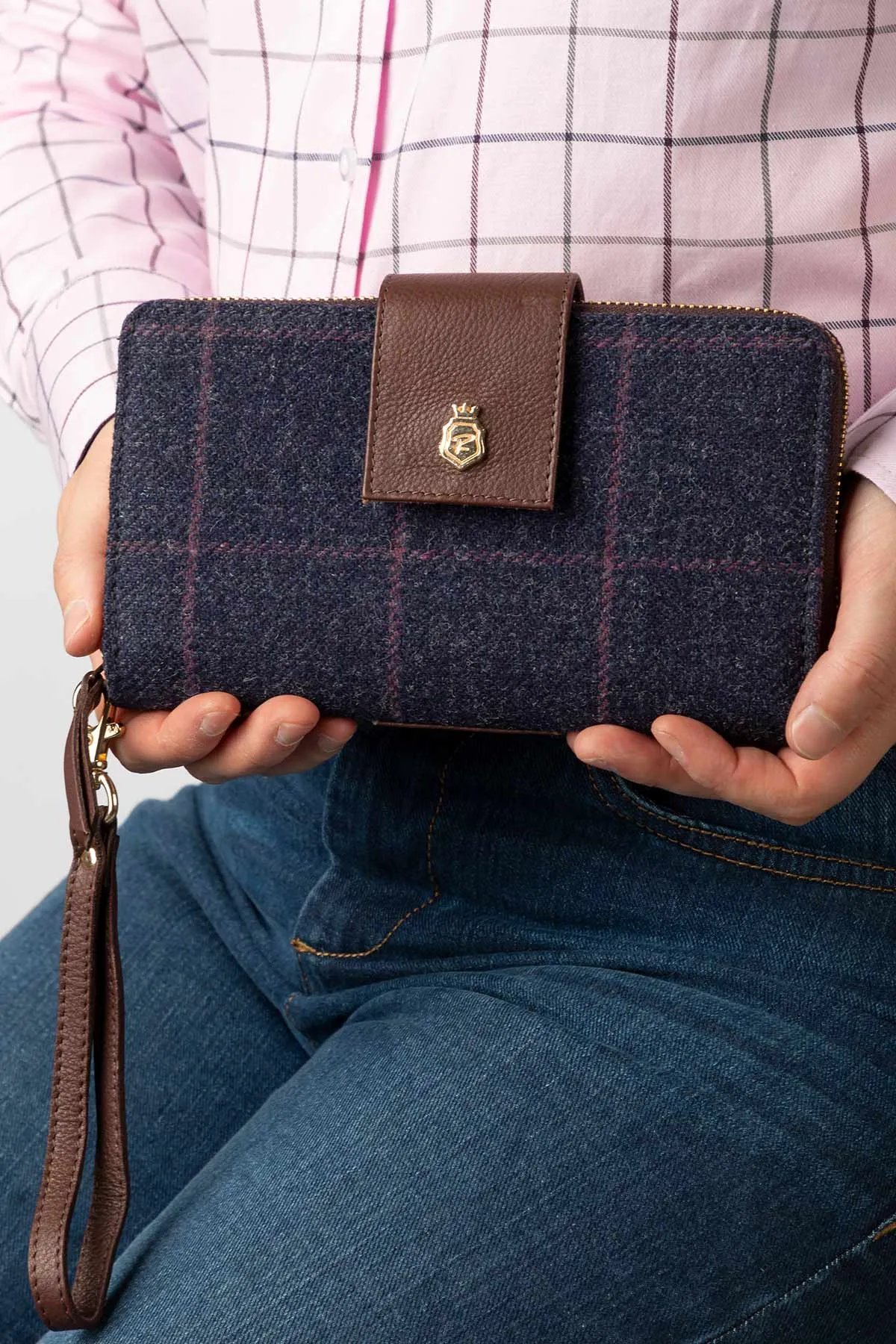 Ladies Tweed Clutch Purse - Helmsley