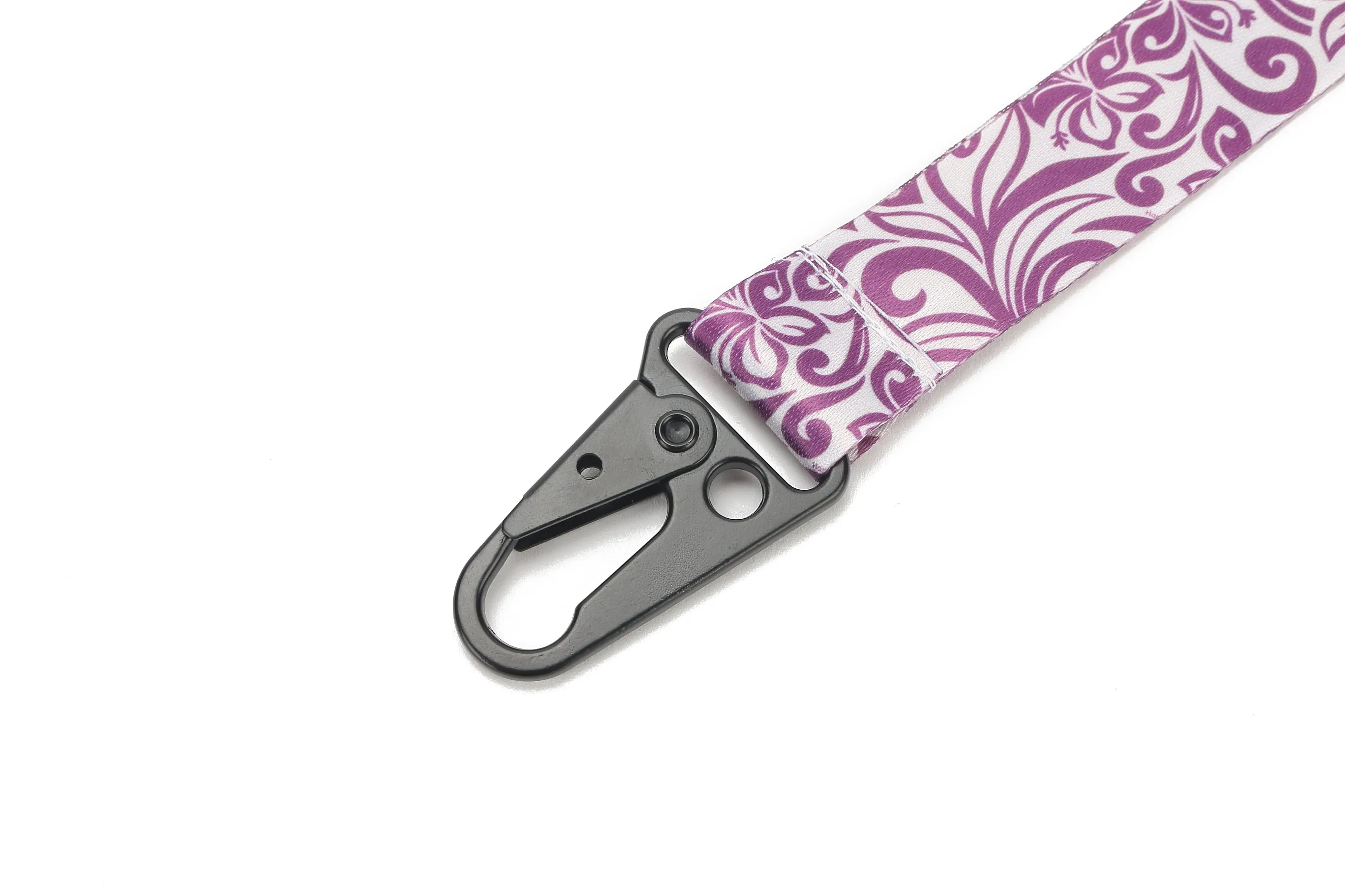 Lanyard Short Hibiscus Purple