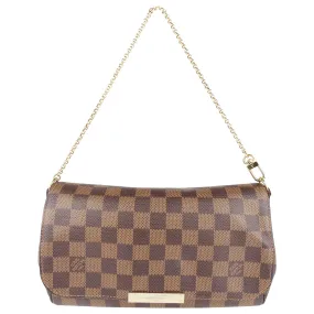 Louis Vuitton Favorite MM Damier Ebene Coated Canvas