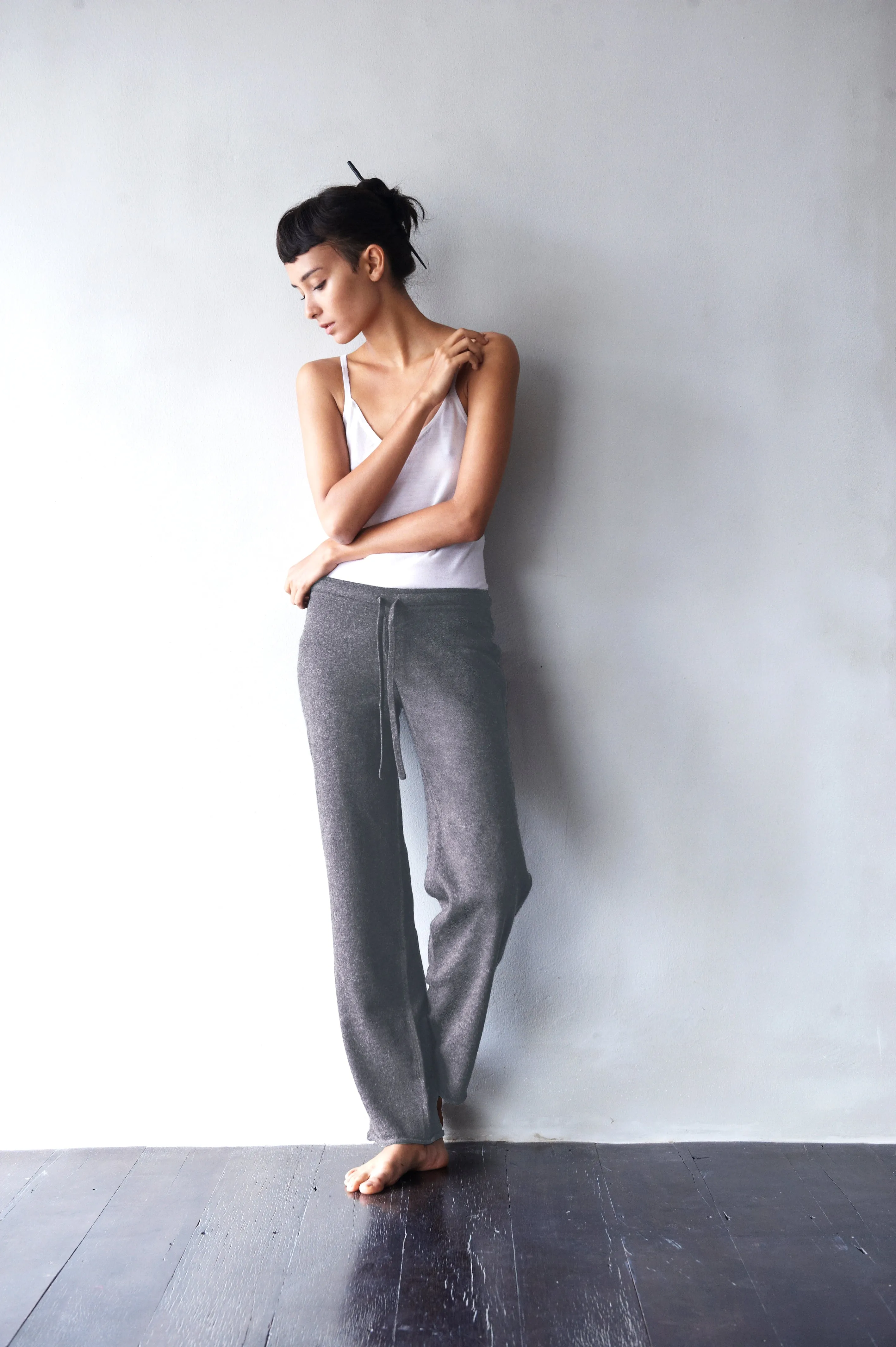 Mid-Weight Cashmere Track Pants