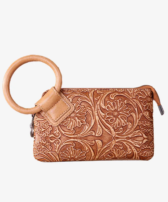 Montana West Floral Tooled Wristlet