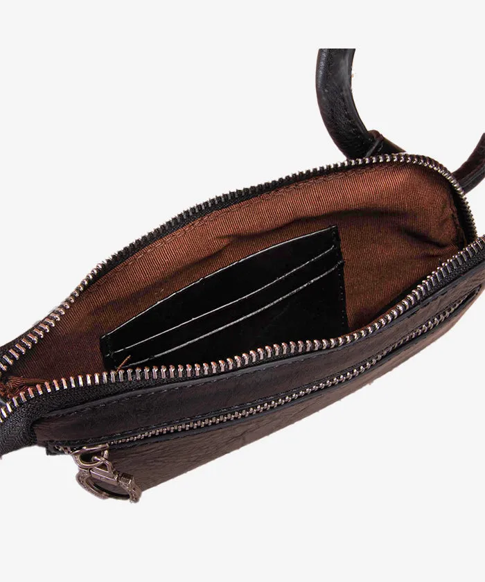 Montana West Hair-On Cowhide Wristlet