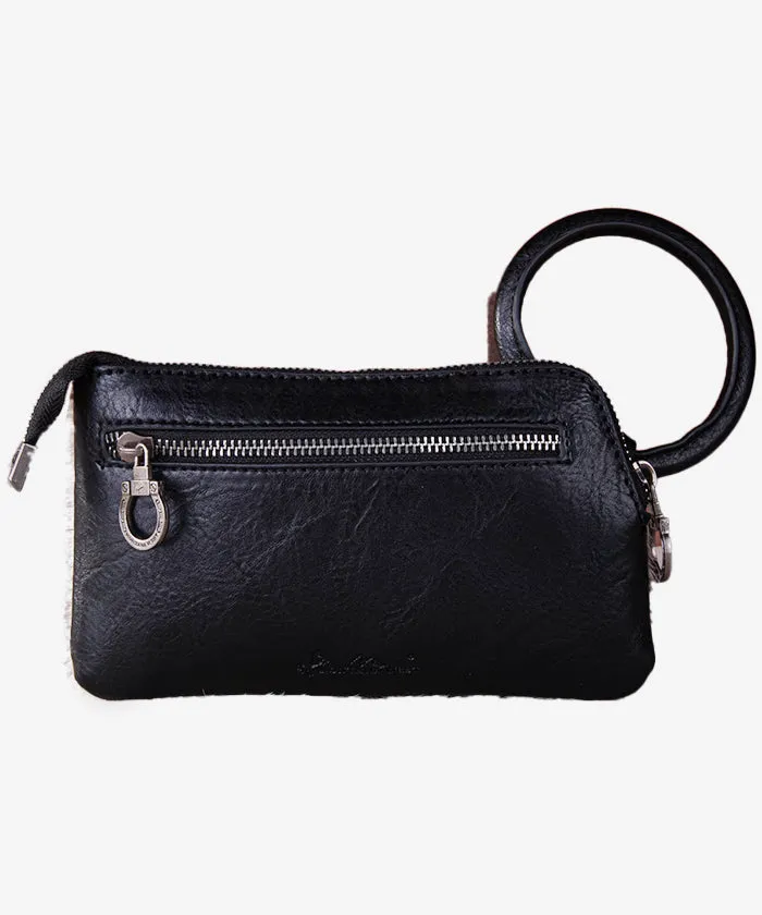 Montana West Hair-On Cowhide Wristlet