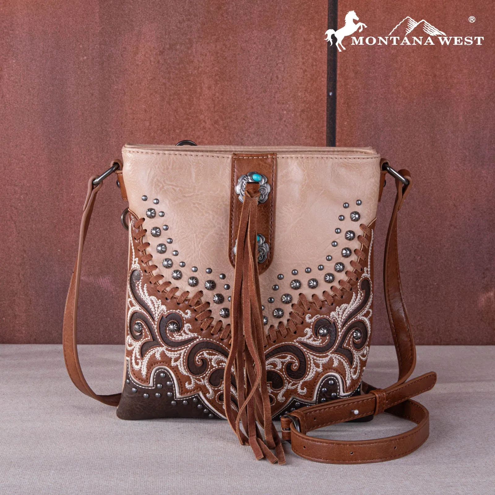 Montana West Studed Crossbody Sling Bag Collection