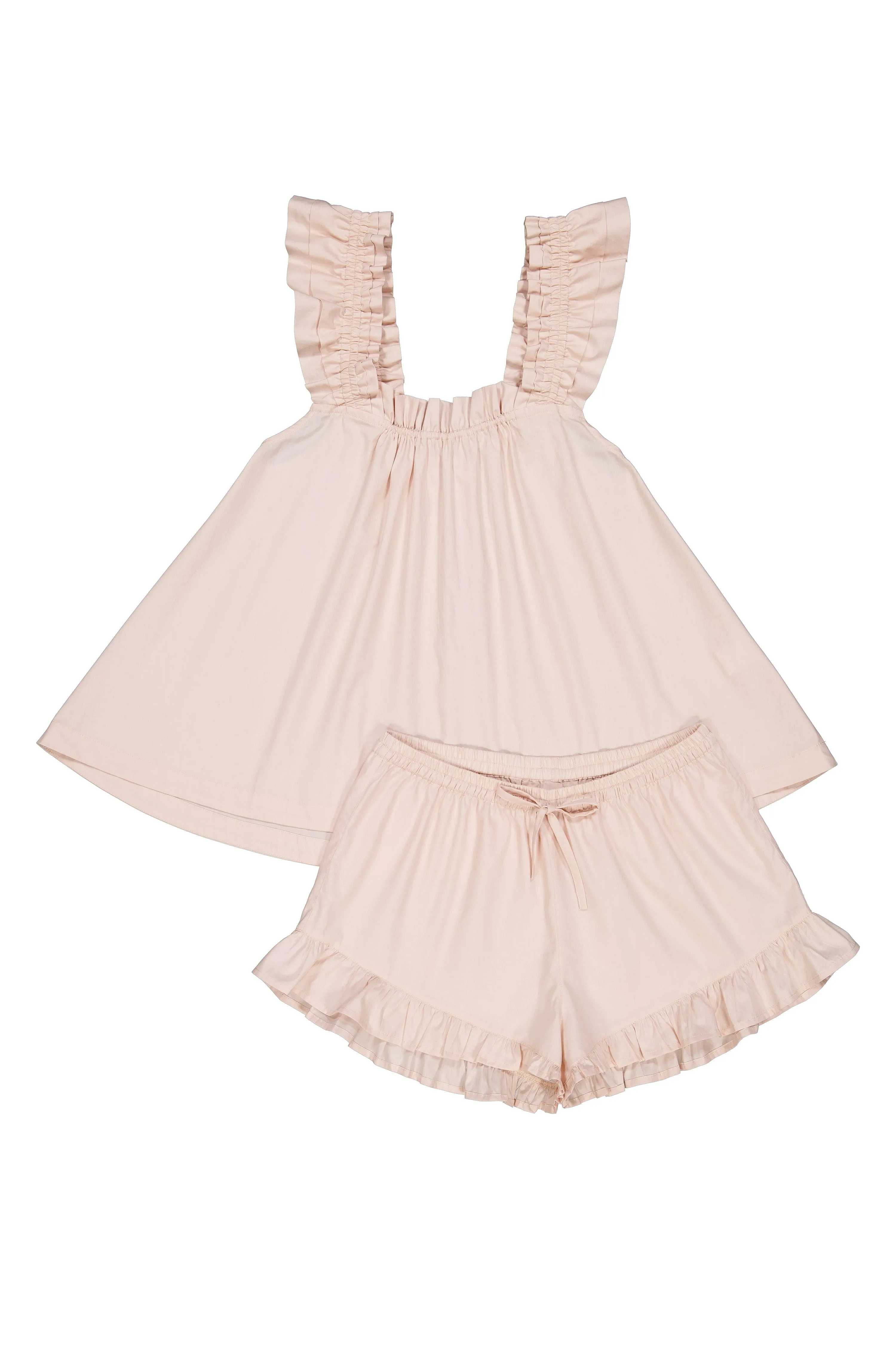 Nicolette Sleep Set - Cotton - Nude Blush