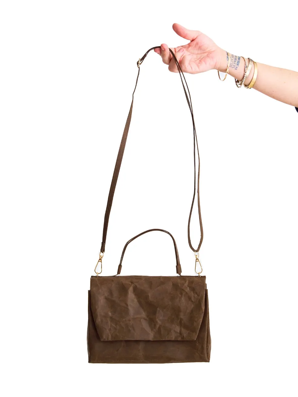 PAPER PURSE - VINTAGE BROWN