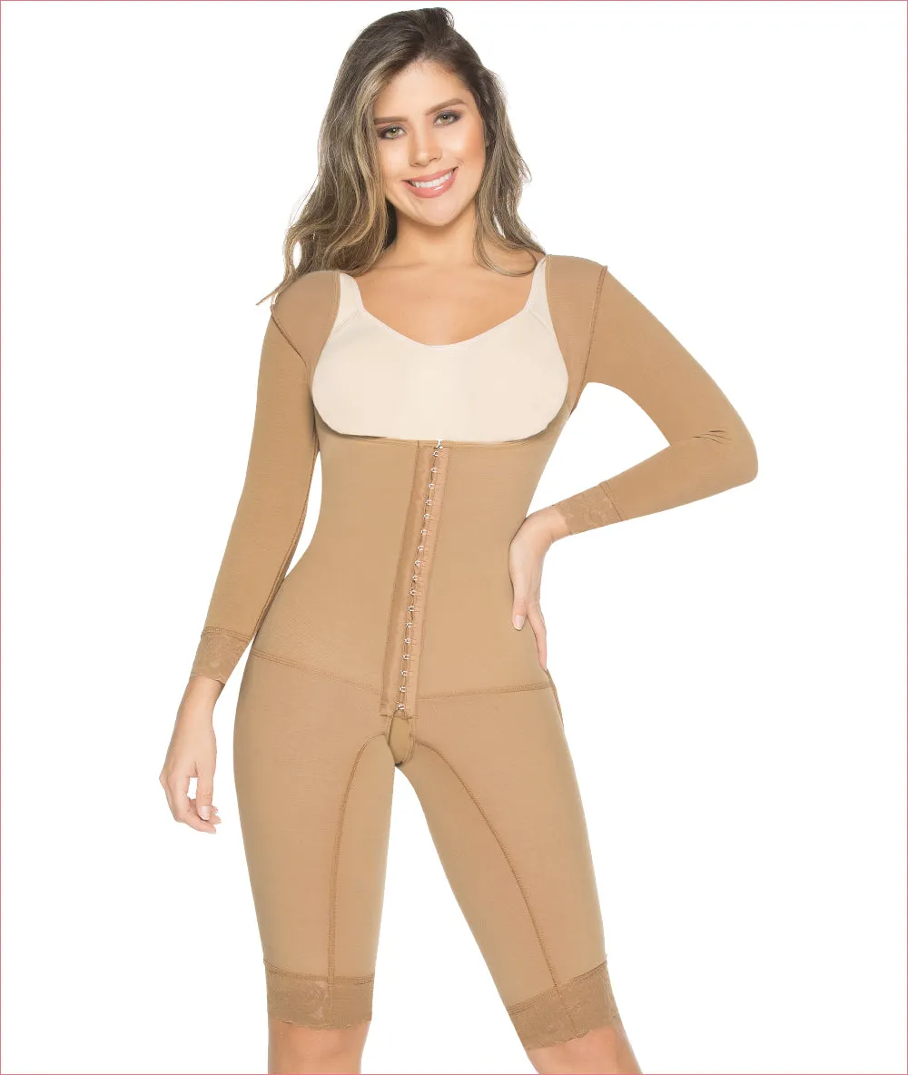 Post Op One piece girdle with sleeves - C9016